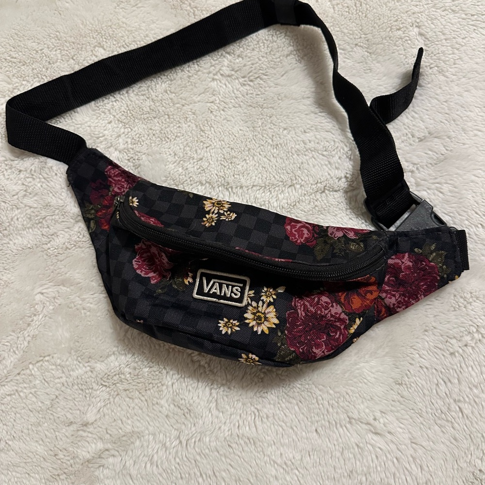 Vans Black Floral Crossbody Bag